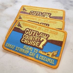 Official Artist Outlaw Country Cruise 7: 2023 patches